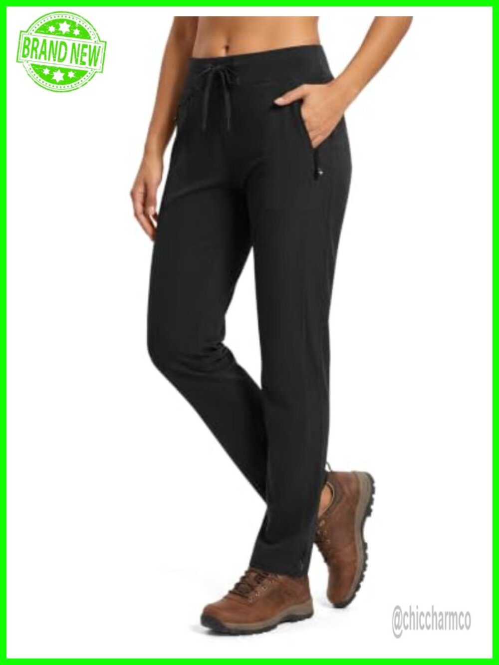 TBMPOY Women's Hiking Pants Lightweight Water Resistant Stretch